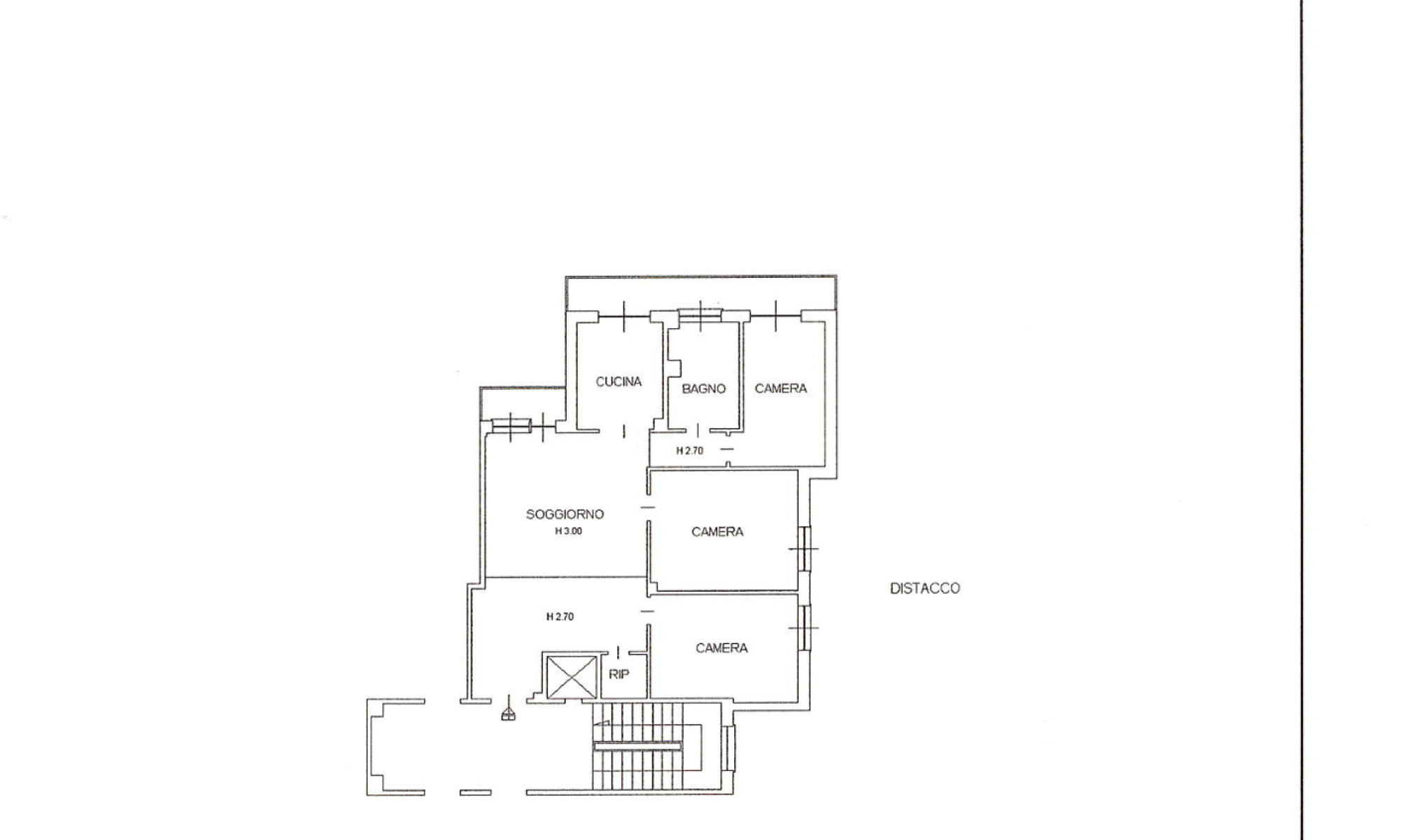 Appartamento 111mq Genova Quarto