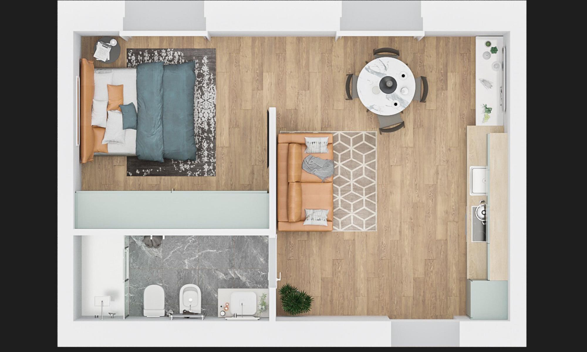 Appartamento 37mq Genova Castelletto