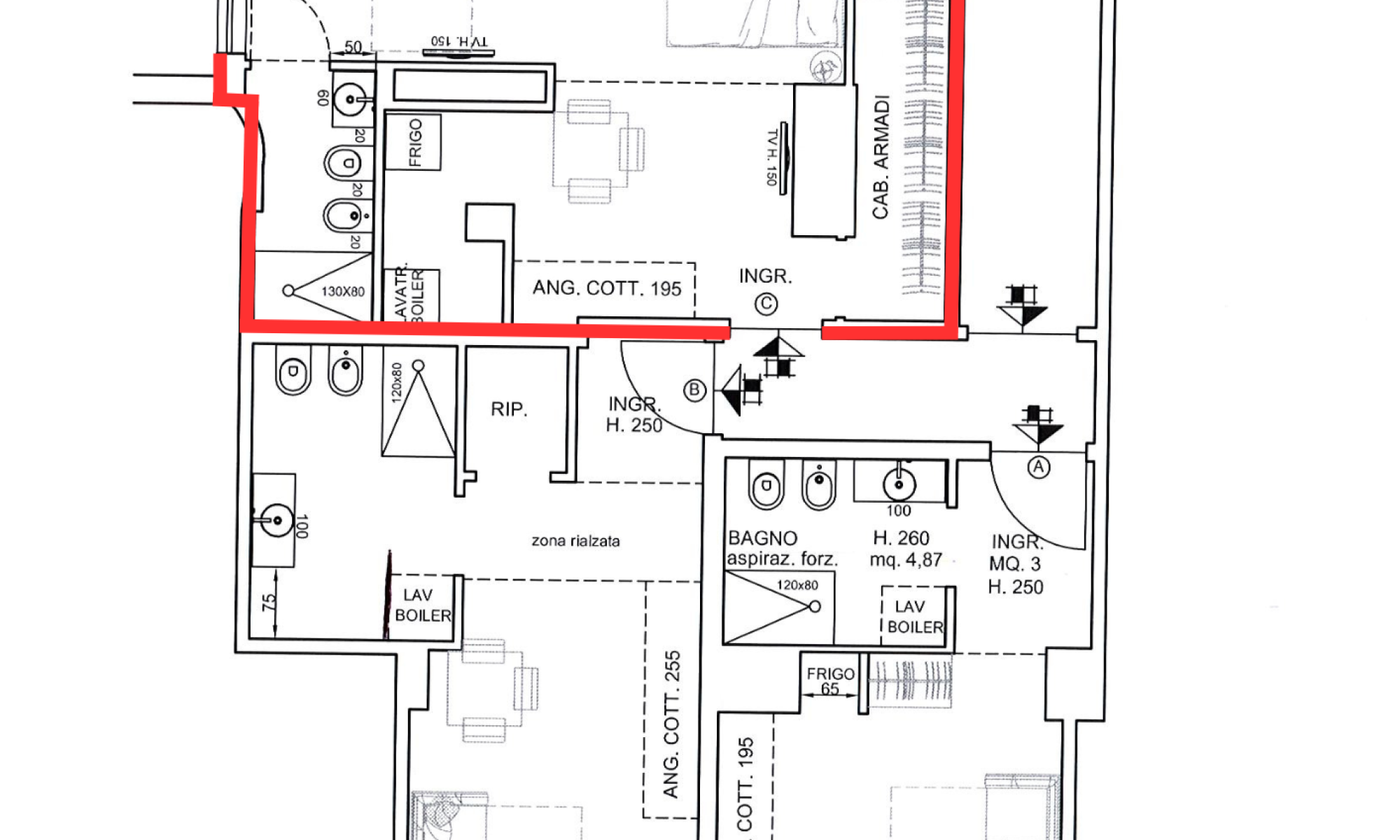 Appartamento 39mq Genova Centro