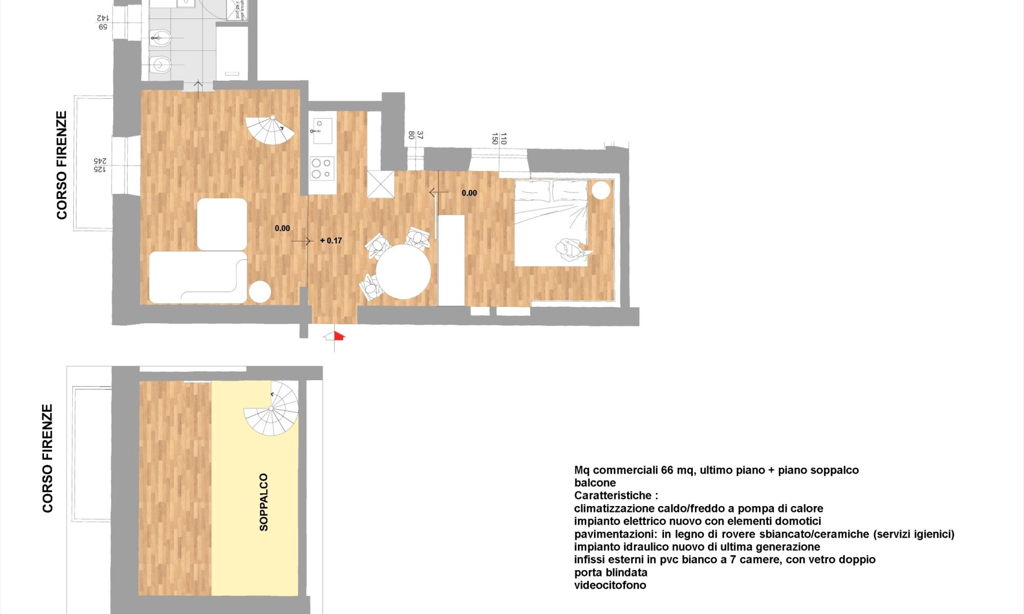 Appartamento 42mq Genova Castelletto